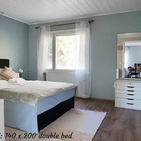Lumi & Luonto - Entire 100 Sqm 3-br House With Private Wood Fired Sauna Semesterbostad